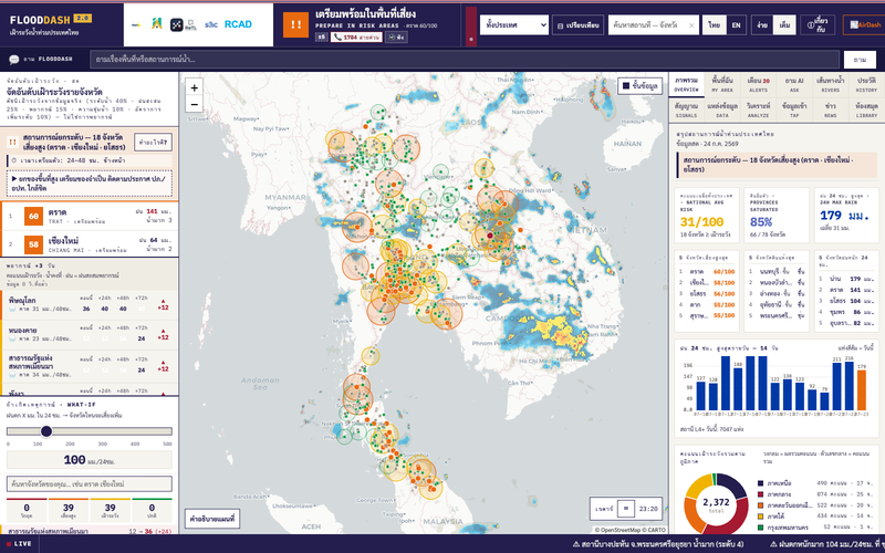 FLOODDASH — Thailand Flood Watch